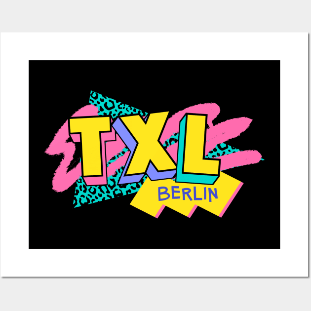 Berlin, Germany Retro 90s Logo Wall Art by SLAG_Creative